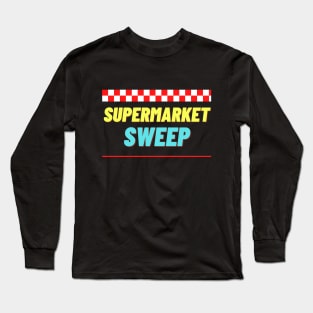 supermarket sweep classic american retro sticker Long Sleeve T-Shirt